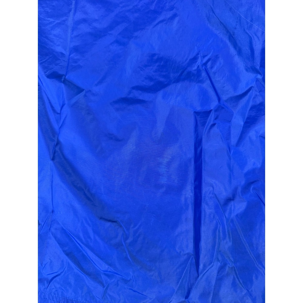 Vintage Adidas Windbreaker Pullover Jacket Blue Lime Green XXL 1/4 Zip Hooded - Picture 16 of 16